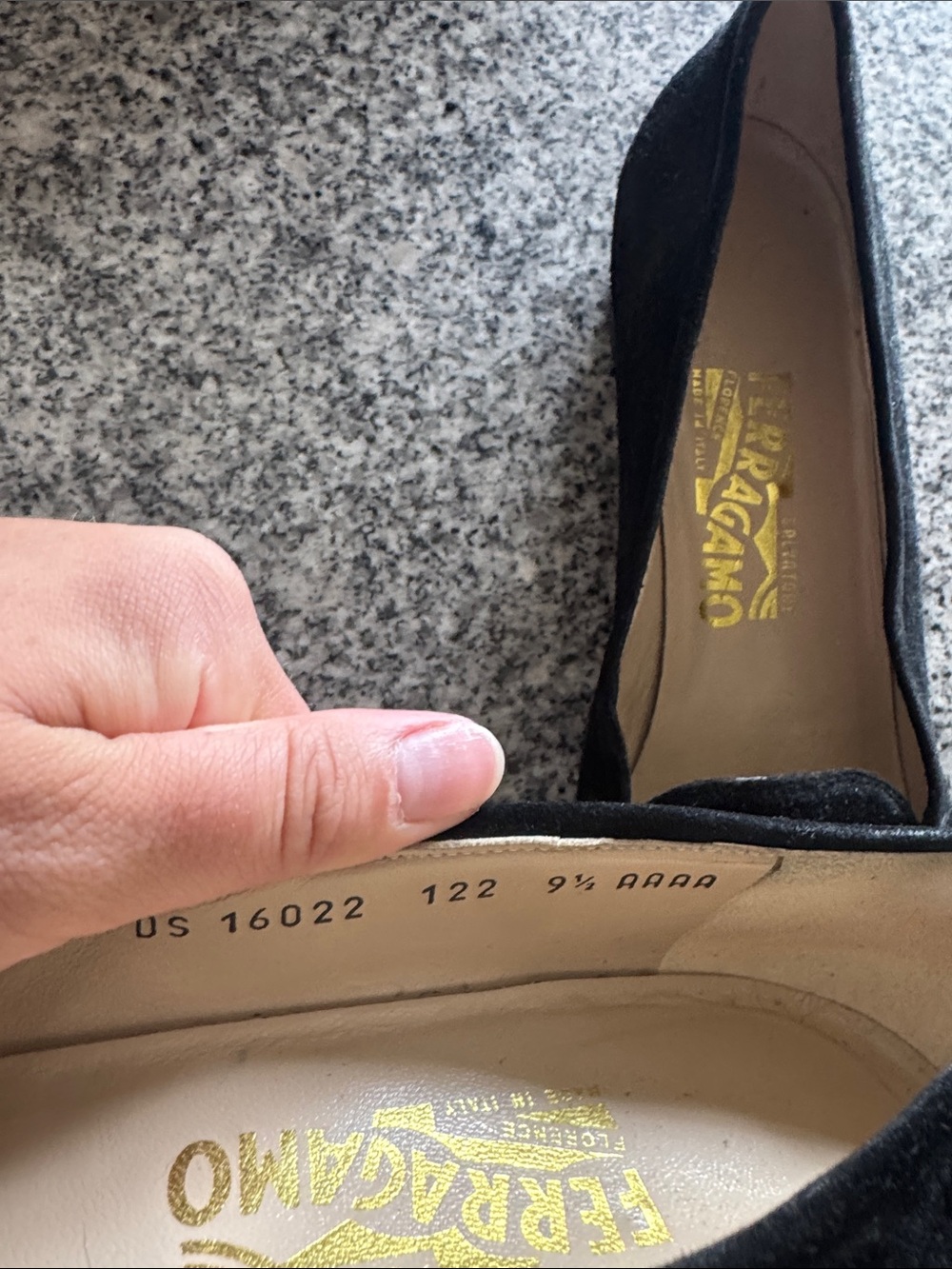 Salvatore Ferragamo Black Suede Loafers with Gold Gancio - Picture 2 of 2
